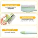 Cat Flea Comb - Tick Comb Grooming Brush for Cats Thick Hair | Gentle Tick Remover Tool Pet Supplies, Ergonomic Cleaning Tools for Thick Long Hair Kitten Puppy - Image 9