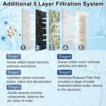 8 Pack Large Filter Cartridges Replacement for Aqueon QuietFlow Filter LED PRO Size 20,30,50,75/Power Filter Size 20,30,50,55/75, E Internal Size 40 and Canister Filter (with 4 Pack Filter Pads) - Image 4