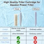 8 Pack Large Filter Cartridges Replacement for Aqueon QuietFlow Filter LED PRO Size 20,30,50,75/Power Filter Size 20,30,50,55/75, E Internal Size 40 and Canister Filter (with 4 Pack Filter Pads) - Image 5