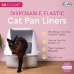 Alfapet Cat litter box liners, Elastic bags liners, 20 Count For Large, X-Large, Giant, Extra-Giant Size litterbox- With Sta-Put Technology for Firm, Easy Fit- Quick + Clever Waste Cleaners, Pack of 2 - Image 3