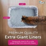 Alfapet Cat litter box liners, Elastic bags liners, 20 Count For Large, X-Large, Giant, Extra-Giant Size litterbox- With Sta-Put Technology for Firm, Easy Fit- Quick + Clever Waste Cleaners, Pack of 2 - Image 4