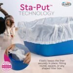 Alfapet Cat litter box liners, Elastic bags liners, 20 Count For Large, X-Large, Giant, Extra-Giant Size litterbox- With Sta-Put Technology for Firm, Easy Fit- Quick + Clever Waste Cleaners, Pack of 2 - Image 6