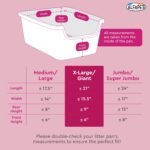 Alfapet Cat litter box liners, Elastic bags liners, 20 Count For Large, X-Large, Giant, Extra-Giant Size litterbox- With Sta-Put Technology for Firm, Easy Fit- Quick + Clever Waste Cleaners, Pack of 2 - Image 9