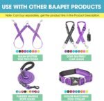 BAAPET 5 Feet Nylon Dog Leash with Triple Reflective Threads and Comfortable Padded Handle for Walking, Training Lead Small Puppy, Medium and Large Dogs or Cats (3/4'' x 5 FT, Purple) - Image 7