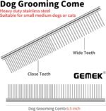 GEMEK Dog Grooming Scissors with Safety Round Tips Stainless Steel Professional Dog Grooming Kit - Thinning, Curved Scissors and Comb for Cat Pet (Pink 4 in 1) - Image 5