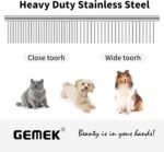 GEMEK Dog Grooming Scissors with Safety Round Tips Stainless Steel Professional Dog Grooming Kit - Thinning, Curved Scissors and Comb for Cat Pet (Pink 4 in 1) - Image 7