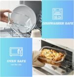 16-Piece Set (8-Pack) Borosilicate Glass Food Storage Containers with Upgraded Detachable Locking Lids - Leak Proof Meal Prep Lunch Boxes, Oven/Microwave Safe - Image 10