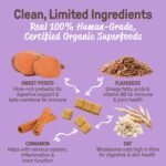 Cookie PAL Sweet Potato Dog Treats with Flaxseed, Made in Canada, Crunchy Human Grade USDA Organic Puppy Treats, 300g (Pk of 3) - Image 5