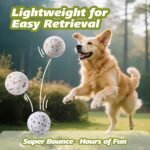 E-TPU Dog Ball 3 Pack - Interactive Tennis Balls Alternative for Aggressive Chewers, Indestructible Dog Toys for Puppy Teething, Keep Dogs Busy, Suit for Large Medium Small Breed - Image 5