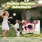 E-TPU Dog Ball 3 Pack - Interactive Tennis Balls Alternative for Aggressive Chewers, Indestructible Dog Toys for Puppy Teething, Keep Dogs Busy, Suit for Large Medium Small Breed - Image 6