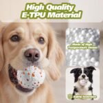 E-TPU Dog Ball 3 Pack - Interactive Tennis Balls Alternative for Aggressive Chewers, Indestructible Dog Toys for Puppy Teething, Keep Dogs Busy, Suit for Large Medium Small Breed - Image 8