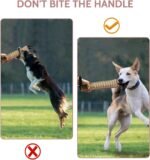 Dog Bite Tug Toy, Striped Jute 11.8" x 3.15" Tug of War Dog Toy with 2 Strong Handles, Puppy Training Fetch Bite Pillow Interactive Play Dog Bite for Large Dogs - Image 7