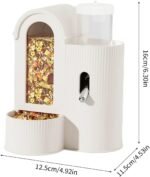 Automatic Pet Food Dispenser and Waterer for Hamster Leak Feeder with Detachable Part Cage Feeding Essential Hamster Feeding Station with Water Dispenser - Image 7