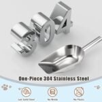 Dog-Cat Food Scoop 3/4 Cup / 6oz Thickened 304 Stainless Steel Pet Food Scoop with Long Handle, Precision Scale, Easy to Clean, Suitable for Wet and Dry Food - Image 4