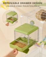 Bird Bath for Cage, Hanging Bird Bathtub Bath Shower Box Bowl, Bird Cage Accessories Suitable for Small Medium Birds, Parrots, Lovebirds, Finches, Parakeets, Mannikin (Green) - Image 4