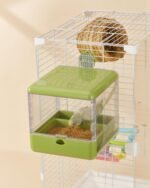 Bird Bath for Cage, Hanging Bird Bathtub Bath Shower Box Bowl, Bird Cage Accessories Suitable for Small Medium Birds, Parrots, Lovebirds, Finches, Parakeets, Mannikin (Green) - Image 8