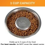 Neater Pet Brands Slow Feed Bowl Stainless Steel (3 Cup) Fits in Large Neater Feeders and Most 2 Quart Feeders - Image 3