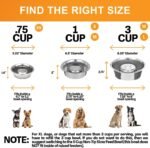 Neater Pet Brands Slow Feed Bowl Stainless Steel (3 Cup) Fits in Large Neater Feeders and Most 2 Quart Feeders - Image 4