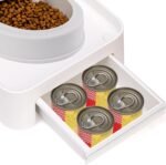 YOUEON Raised Pet Feeder Stand for Cats and Dogs Neck Health, Adjustable Height Elevated Shelf Suitable for 90% Automatic Pet Feeder & Water Dispenser, with Drawer to Stock Pet Snacks, Canned Food - Image 6