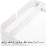 YOUEON Raised Pet Feeder Stand for Cats and Dogs Neck Health, Adjustable Height Elevated Shelf Suitable for 90% Automatic Pet Feeder & Water Dispenser, with Drawer to Stock Pet Snacks, Canned Food - Image 7