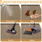 Cat Litter Mat, Extra Large 40"x28" Silicone Mat for Litter Box, Waterproof & Non-Slip Rubber Mat with Lip, Litter Trapping & Scatter Control, Soft on Cat Paws, Urine-Proof Floor Protector - Image 6