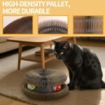 Magic Organ Cat Scratcher Board with 2 Bell Ball, Cat Ball Adventure The Ultimate Interactive Mental Physical Exercise for Indoor Cats Toy - Image 7