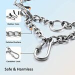 Dog Prong Collar,Choke Collar for Dogs Pinch Training Collar,Detachable Adjustable Choke Collar with Comfort Rubber Tips, Metal Adjustable Large Middle Dog Pet Pinch Collar (A, XL) - Image 3