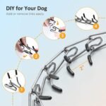 Dog Prong Collar,Choke Collar for Dogs Pinch Training Collar,Detachable Adjustable Choke Collar with Comfort Rubber Tips, Metal Adjustable Large Middle Dog Pet Pinch Collar (A, XL) - Image 4
