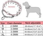 Dog Prong Collar,Choke Collar for Dogs Pinch Training Collar,Detachable Adjustable Choke Collar with Comfort Rubber Tips, Metal Adjustable Large Middle Dog Pet Pinch Collar (A, XL) - Image 5