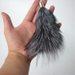 Fosrion Real Fur Cat Bites Toy with Three Section Retractable Carbon Fiber Rod (3 Fox Fur Piece, Tail & Fishing Rod) - Image 6
