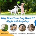 Dog Toys Ball, Interactive Dog Ball, Shaking with Gibbering Sound, for Training & Herding, M, 8.8 cm - Image 7