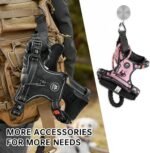 NESTROAD No Pull Dog Harness,Adjustable Oxford Dog Vest Harness with Leash,Reflective No-Choke Pet Harness with Easy Control Soft Handle for Large Dogs(Large,Pink) - Image 10