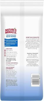 Nature's Miracle Deodorizing Bath Wipes Sunkissed Breeze Scent, 100 ct - Image 3