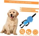 Mipcase Dog Tug Toy Puppy Squeaky Toy Plush Tug Rope for Dog Pull Training Outdoor Play - Image 8