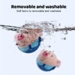 Active Moving Pet Plush Toy, Upgrade Interactive Dog Toys Talking Moving Dog Ball Toy Washable Cartoon Pig Plush (Blue Pig) - Image 8