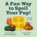 WOOF Pupsicle Treat Tray Mold, XL 75 lbs and Up, Silicone Molds for Dog Treats, Dishwasher Safe, Reusable Treat Tray, Freeze Refill Treats for The Pupsicle Toy - Image 3
