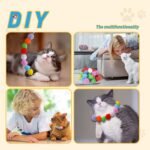 Cat Ball Toy Launcher Gun 37pcs Cat Toys for Indoor Cats Cat Toys for Bored Indoor Adult Cats Interactive Cat Toy Kitten Toys Cat Balls Fetch Toy Cute Cat Toys Cat Ball Launcher - Image 7
