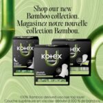 Kotex Bamboo Ultra Thin Pads with Wings, Regular Absorbency, 34 Count (Packaging May Vary) - Image 7