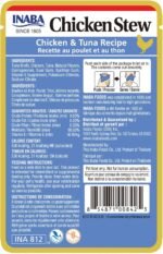 INABA Chicken Stew for Cats, Side Dish/Topper with Vitamin E, 39 gram Pouch, 8 Pouches Total, Chicken with Tuna Recipe - Image 7