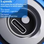 2025 Upgrade Speedy Cat Toy with Feather Tail, Motion Activated Automatic Rolling Smart Cat Toys for Indoor Cats, USB Rechargeable Cat Ball, Blue - Image 6