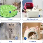 2025 Upgrade Speedy Cat Toy with Feather Tail, Motion Activated Automatic Rolling Smart Cat Toys for Indoor Cats, USB Rechargeable Cat Ball, Blue - Image 8