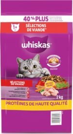 WHISKAS Meaty Selections Adult Dry Cat Food With Real Chicken, 2kg bag - Image 10