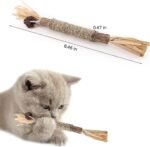 PAKESI Silvervine Catnip Sticks 4-Piece Set of cat Toys, Chew Toys for Kittens Teeth Cleaning, Indoor cat Interactive Toys, Suitable for All Cats Chewing Sticks to Relieve Stress - Image 5