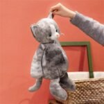 Ditucu Cat Stuffed Animal 9 inch Cute Realistic Kitten Plush Toys Ultra Soft Plushies Gifts for Kids Grey - Image 4