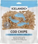 Icelandic+ Mini Fish Chips: Cod 9oz - Dog Treats, for Training & Small Dogs, 2 Ingredient Air-Dried Crunchy Chips - Image 7