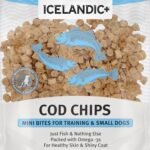 Icelandic+ Mini Fish Chips: Cod 9oz - Dog Treats, for Training & Small Dogs, 2 Ingredient Air-Dried Crunchy Chips - Image 8