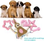 Puppy Toys for Teething, Puppy Chew Toys for Small Dogs, Crinkle Dog Toys Small Breed Boredom and stimulating, Dog Toys for Small Dogs, Pink, 5-Pack - Image 7