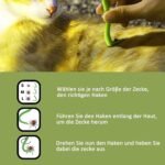 Tick Tweezers for Dogs, Cats, Children, Set of 3, Tick Hooks and Set of 2, Tick Tweezers, Easy and Safe Tick Remover - Image 8