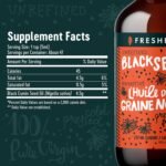 Freshfield Black Seed Oil, Tested Cold Pressed Nigella Sativa, High Thymoquinone (min 1.5%) and p-Cymene, Ultra Strength, Vegan, 100% Pure and Natural Black Cumin Seed Oil Supplement, 8oz Liquid - Image 6