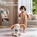 TUMAMA Bunny Stuffed Animal - Musical Stuffed Animal with Moving Ears, Features Singing, Recording, Repeating for Toddlers, Interactive Stuffed Bunny Plush Gift Toys for Boys and Girls - Image 6